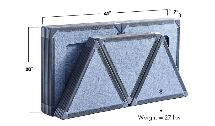The weight and dimensions of The Big Set by Superspace