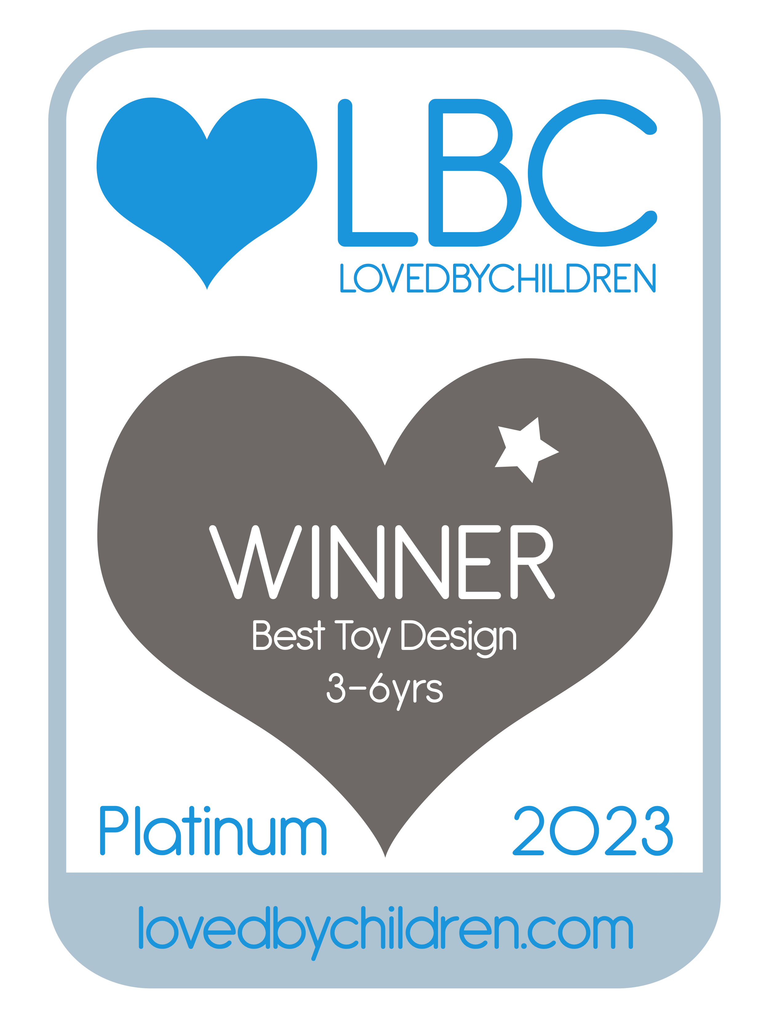 Superspace 2023 Loved By Children Best Toy Design 3-6yrs award winner