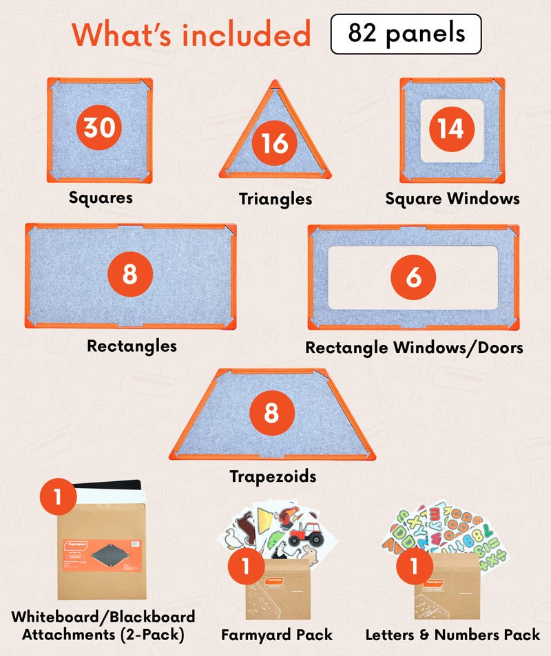 color:Orange | What's included — 82 panels in the Neighborhood Hero Bundle